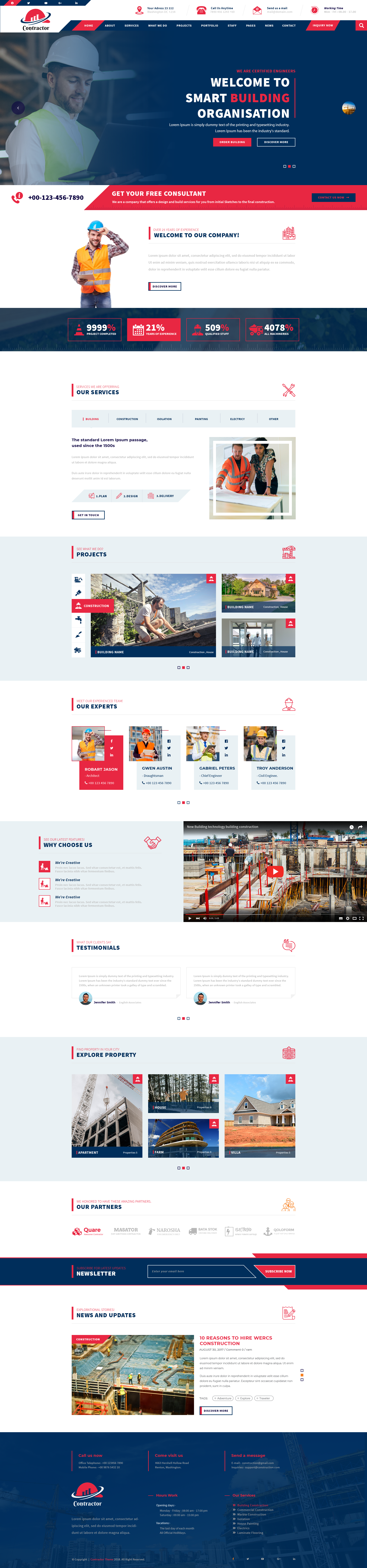 Contractor WordPress Theme