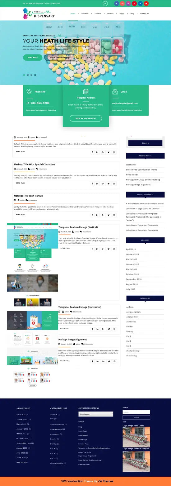 Free Dispensary WordPress Theme
