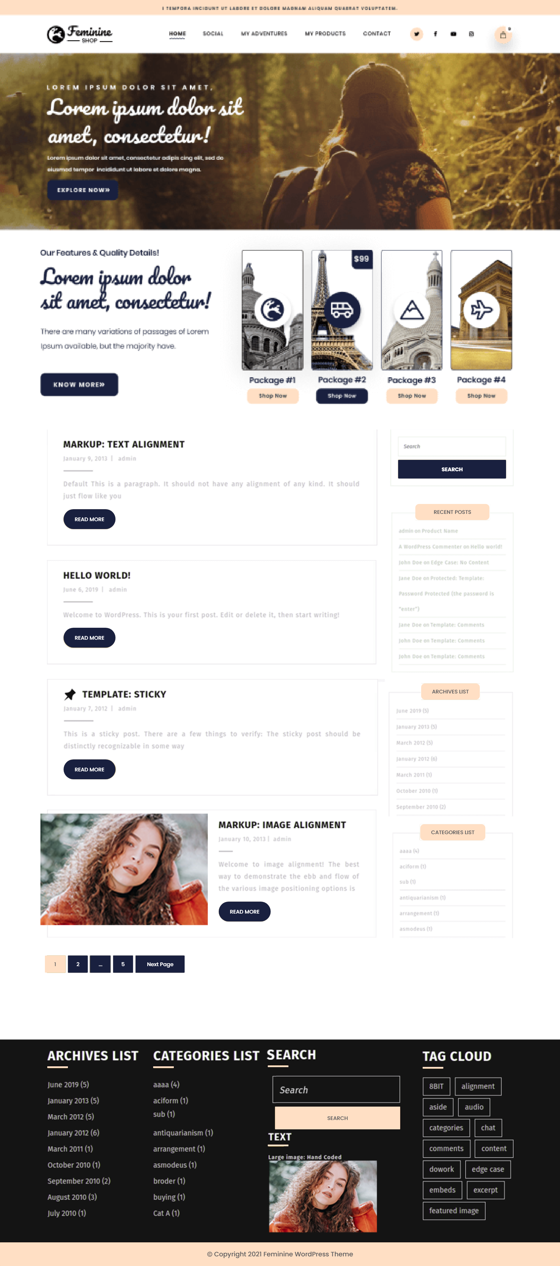 Free Innovative WordPress Theme