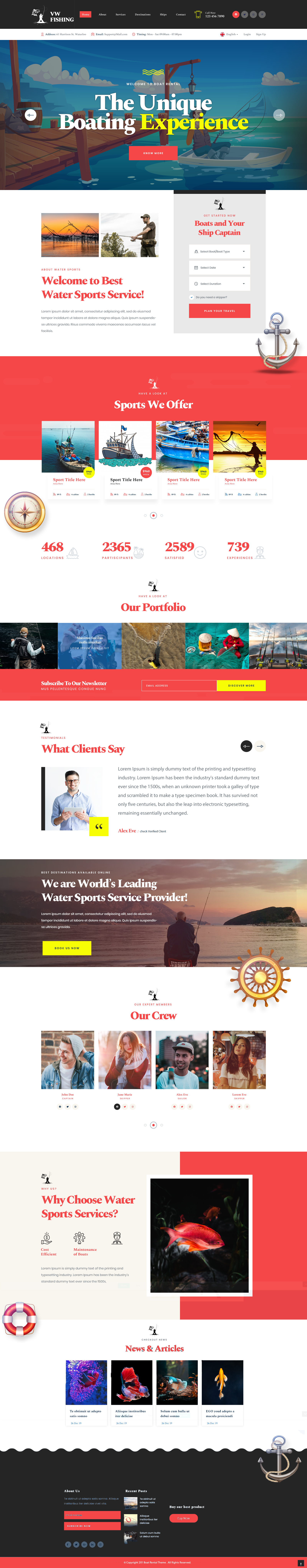 Fishing WordPress Theme
