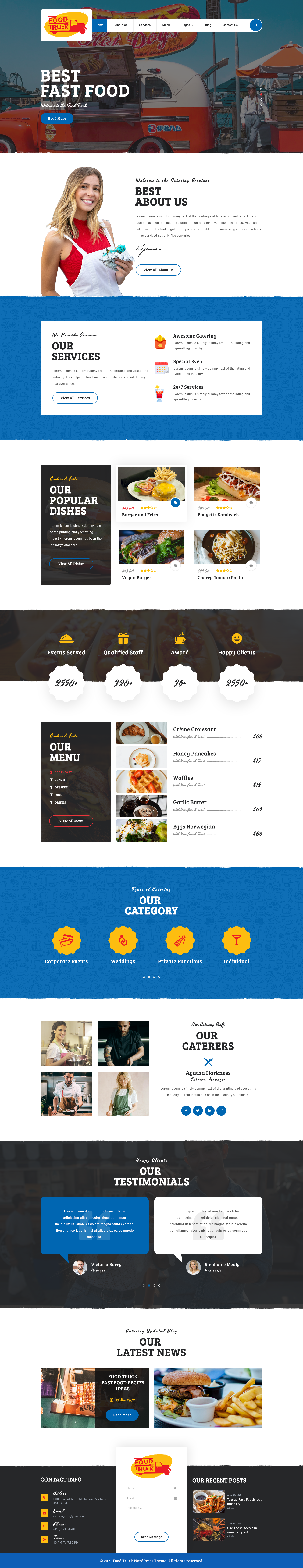 Food Truck WordPress Theme
