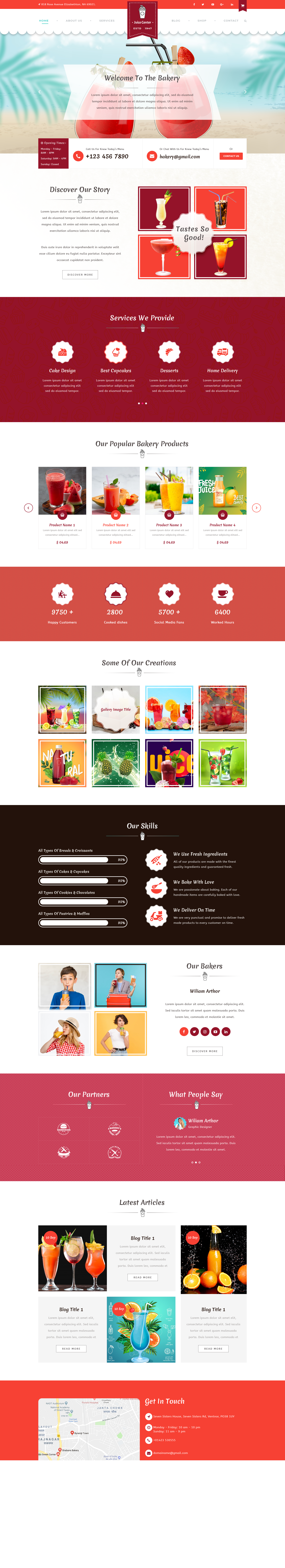 Juice Center WordPress Theme