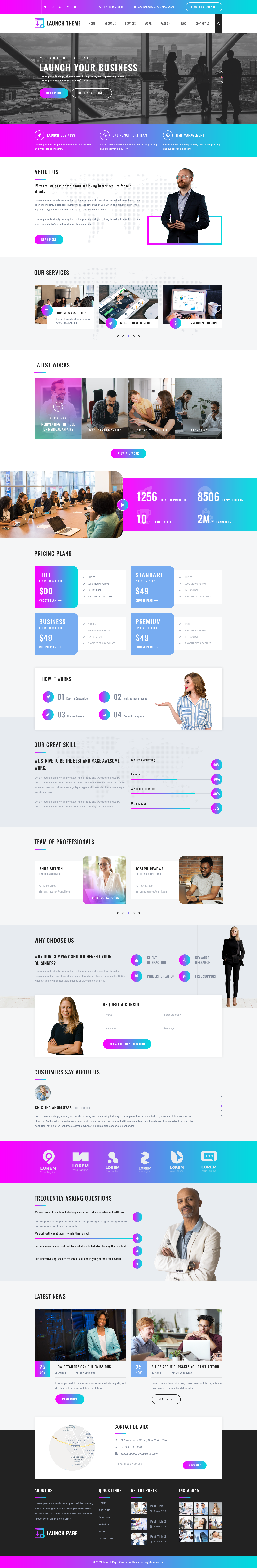 Launch WordPress Theme