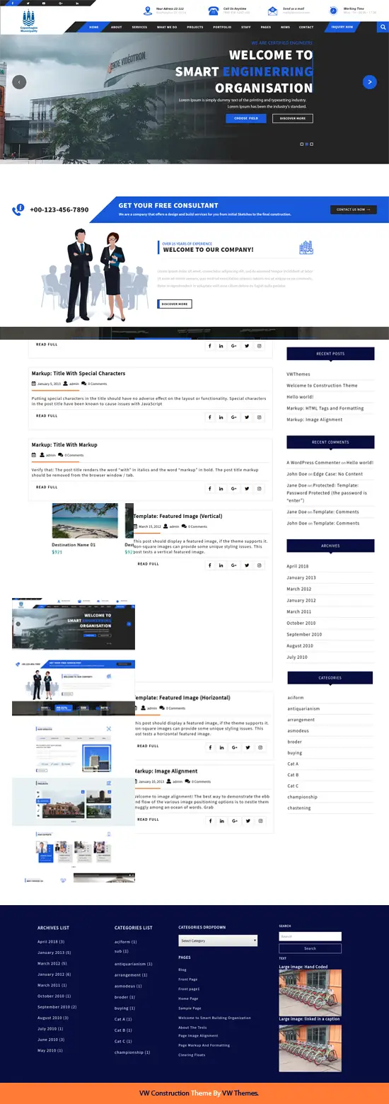 Free Municipality WordPress Theme