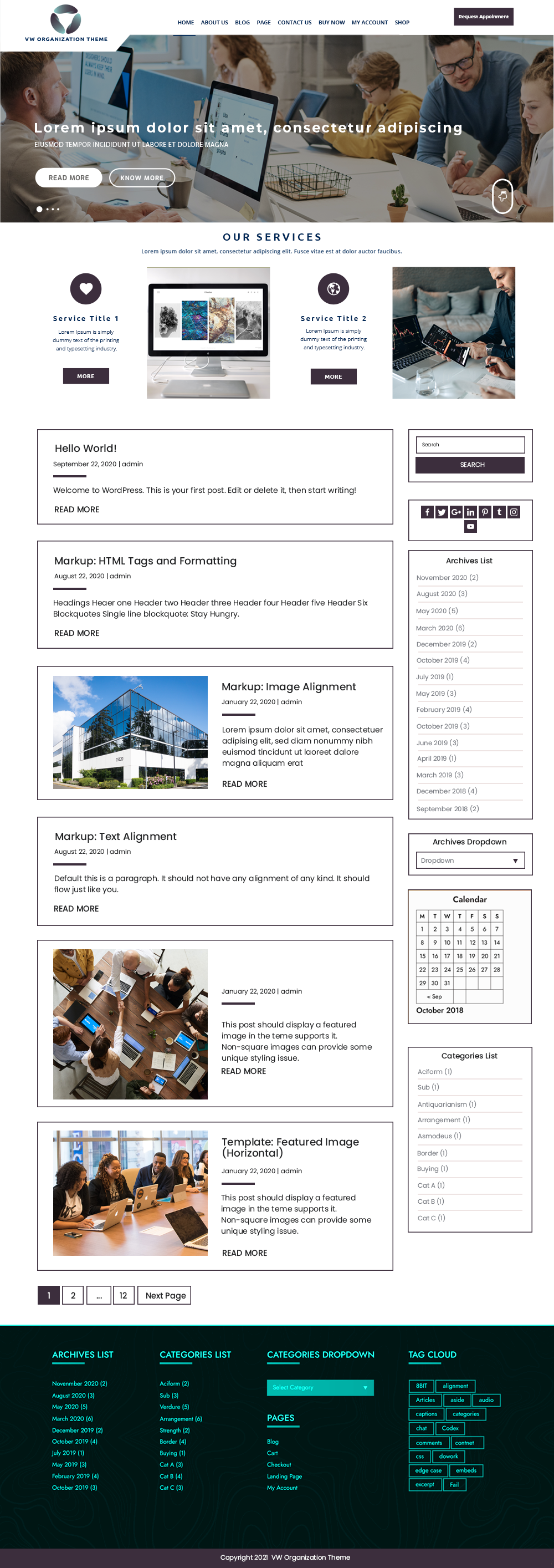 Free Organization WordPress Themes