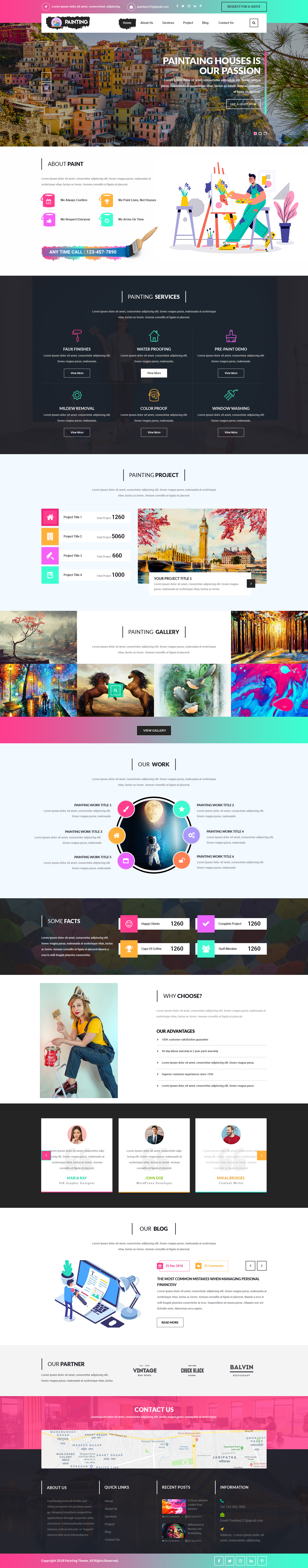 Painting WordPress Theme