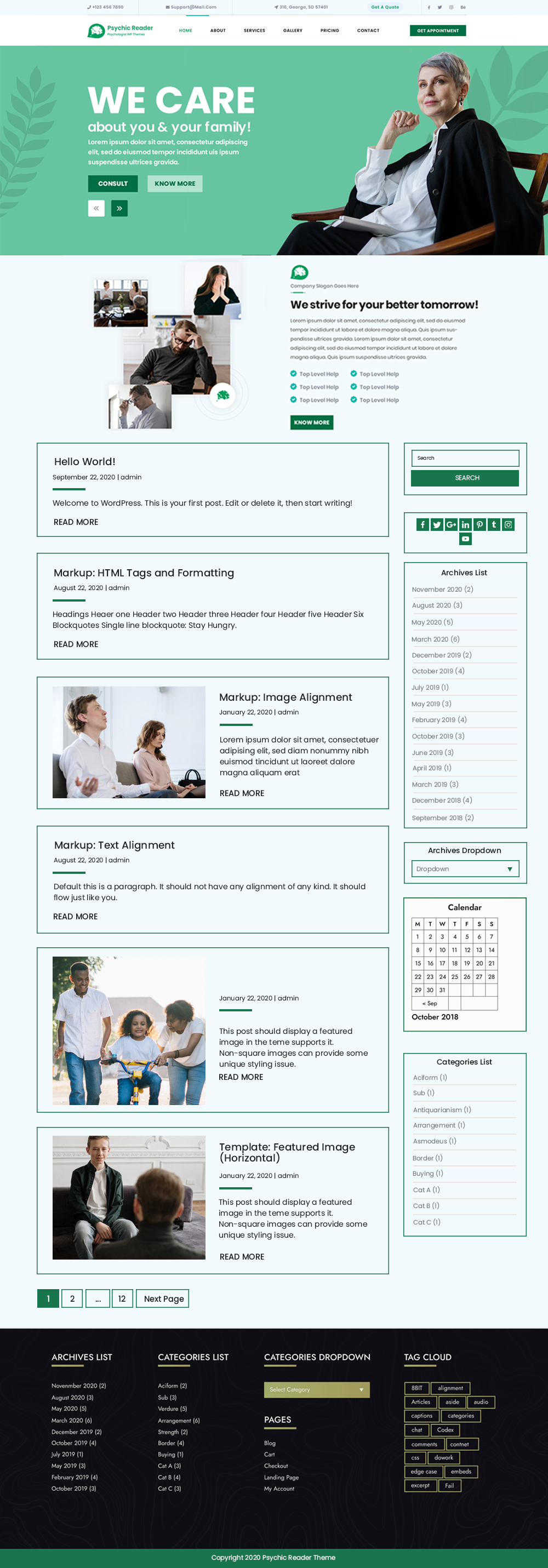 Free Psychic Reader WordPress Theme