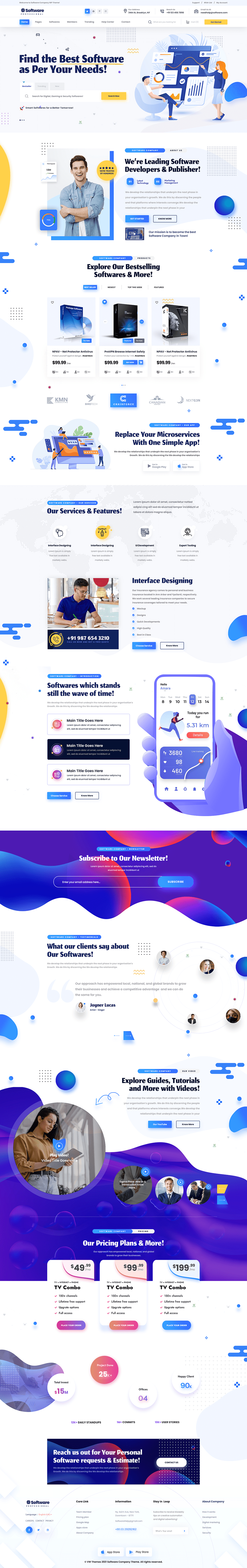 Software Developer Portfolio WordPress Theme
