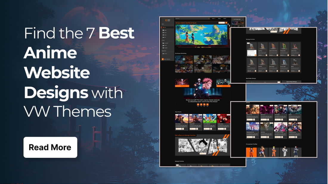 Find the 7 Best Anime Website Designs with VW Themes