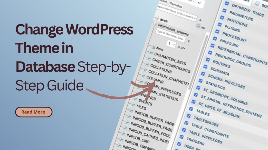 Change WordPress Theme in Database