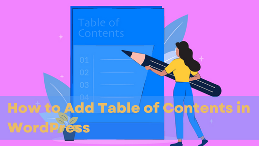 how to add table of contents in wordpress