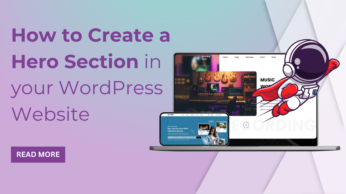 How to Create a Hero Section in your WordPress Website