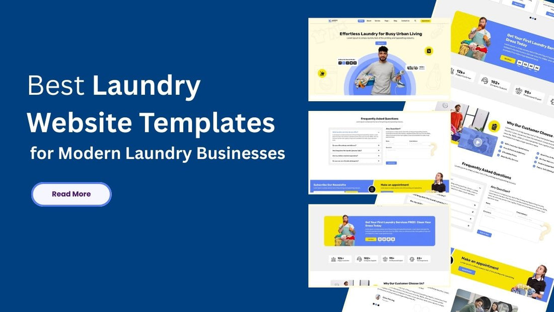10 Best Laundry Website Templates for Modern Laundry Businesses