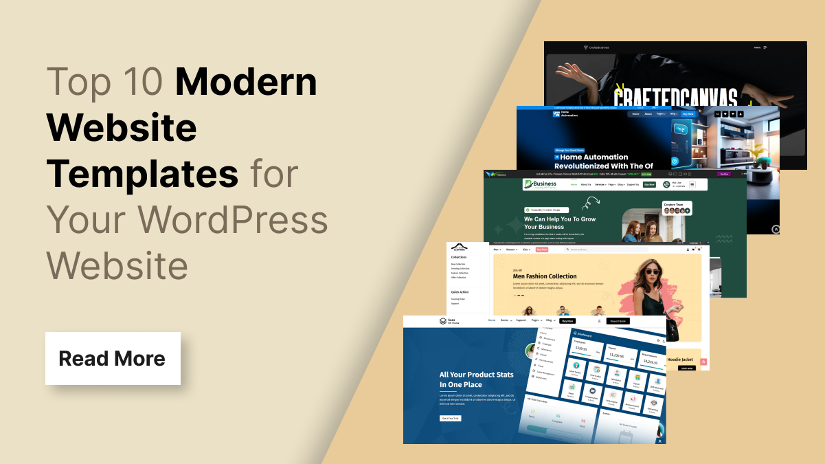 Top 10 Modern Website Templates for Your WordPress Website