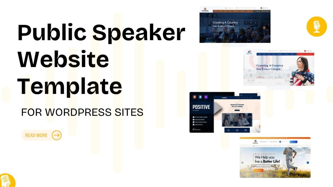 Public Speaker Website Template for WordPress Sites