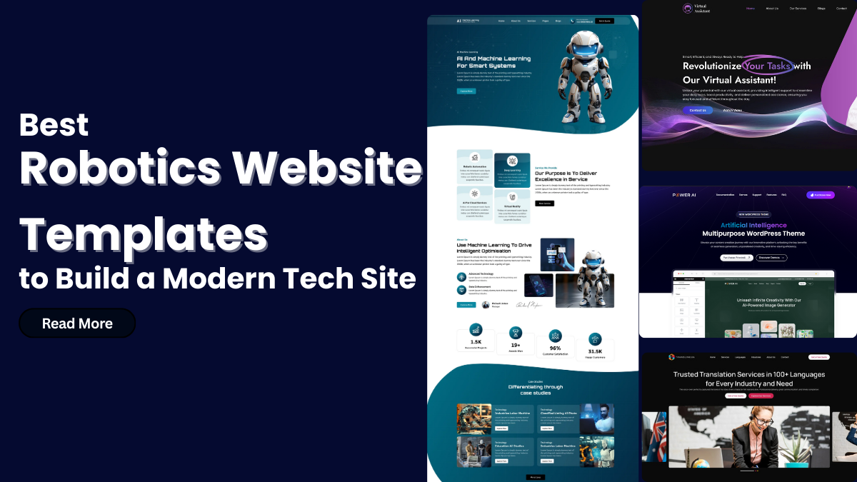 Best Robotics Website Templates to Build a Modern Tech Site