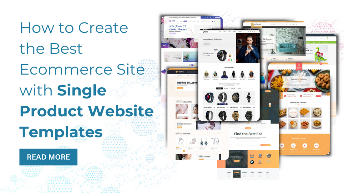 Creating E-commerce Site with Single Product Website Templates