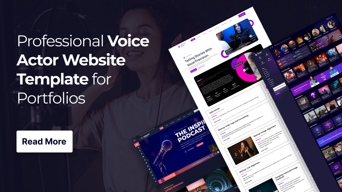 Voice Actor Website Template
