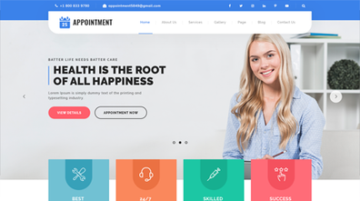 Appointment WordPress Theme Thumbnail