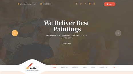 Free Art WordPress Theme Thumbnail 