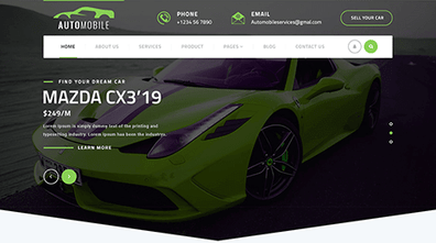 Automotive WordPress Theme Thumbnail