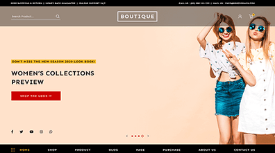 Boutique WordPress Theme Thumbnail