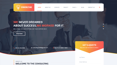 Consulting WordPress Theme Thumbnail