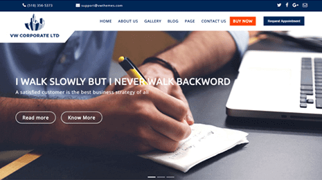 Free Officer WordPress theme Thumbnail 