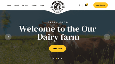 Dairy Farm WordPress Theme Thumbnail