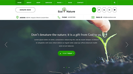 Free Environment WordPress Theme Thumbnail 