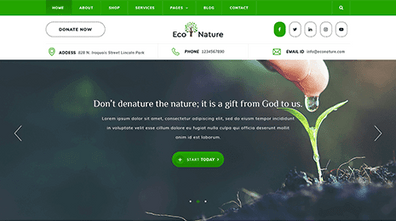Free Eco Nature WordPress Theme Thumbnail