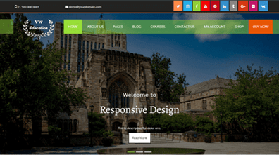 Free Education WordPress Theme Thumbnail