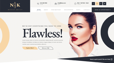 Cosmetics WordPress Theme Thumbnail