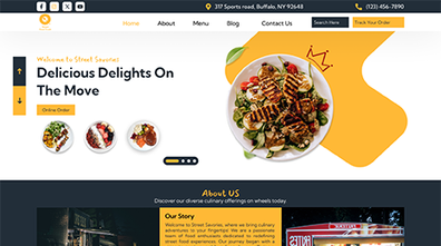 Free Street Food WordPress Theme Thumbnail