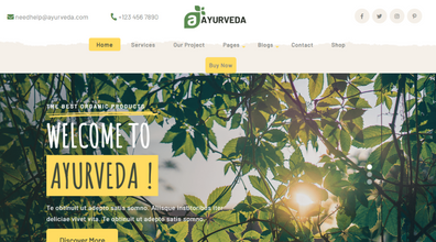 Free Herbal Medicine WordPress Theme Thumbnail