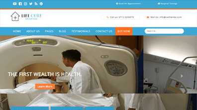 Free Hospital WordPress Theme Thumbnail