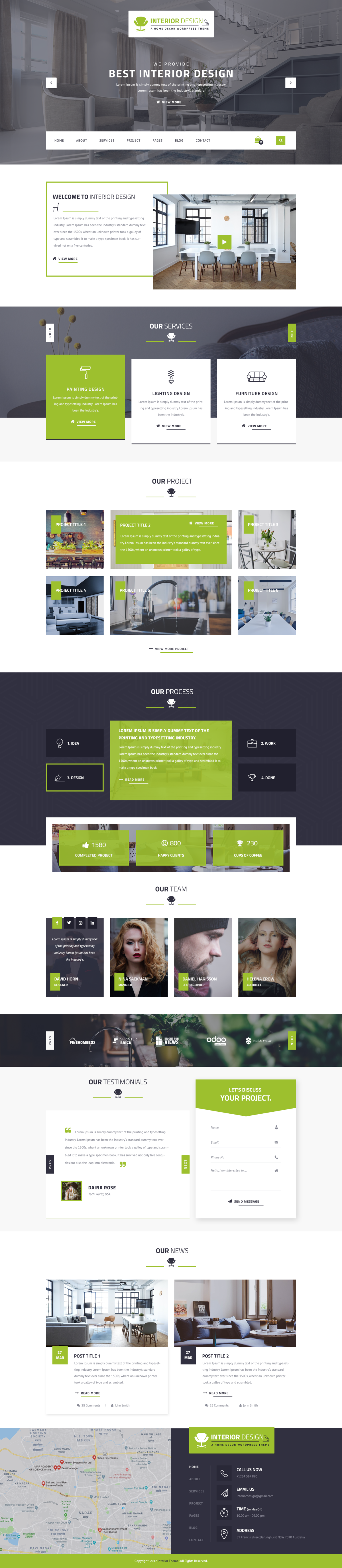 Interior Design WordPress Theme For Home Designing Websites