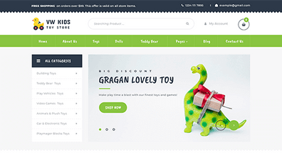 Free Kids WordPress Theme Thumbnail
