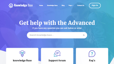 Free Knowledge Base WordPress Theme Thumbnail
