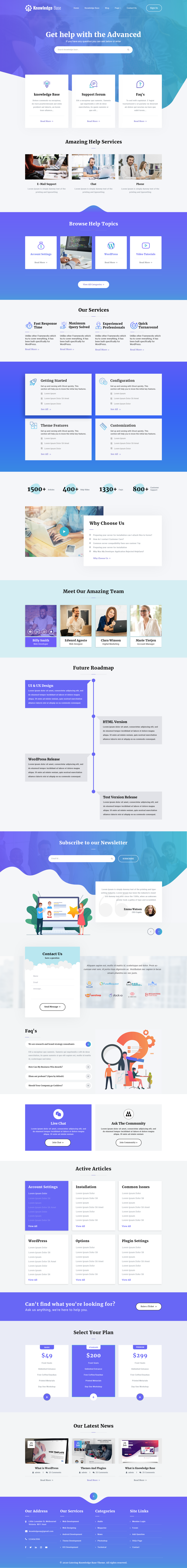 Knowledge Base WordPress Theme For Knowledgebase Websites.