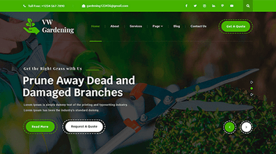 Gardening Service WordPress Theme Thumbnail