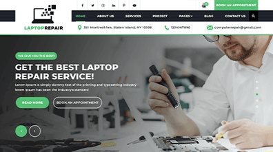 Laptop Repair WordPress Theme Thumbnail