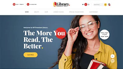 Free WordPress Library Theme Thumbnail