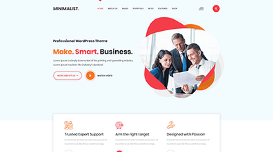 Free Minimalist WordPress Theme Thumbnail