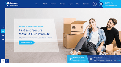 Free Moving Company WordPress Theme Thumbnail