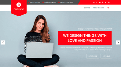 Free Single Page WordPress Theme Thumbnail
