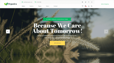Organic WordPress Theme Thumbnail