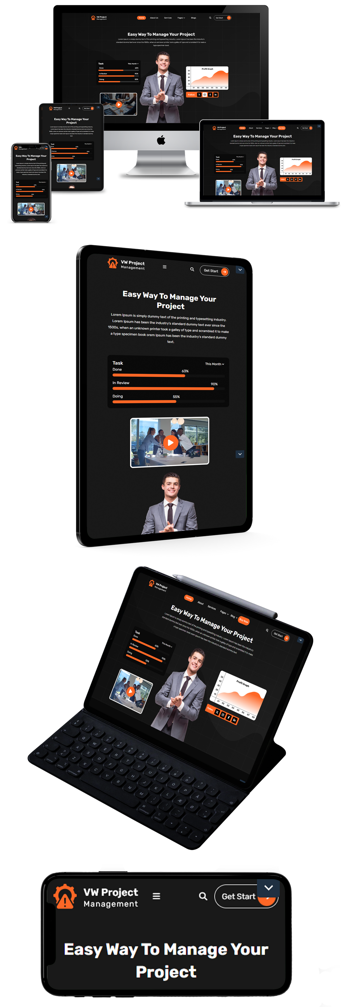 Project Management WordPress Theme