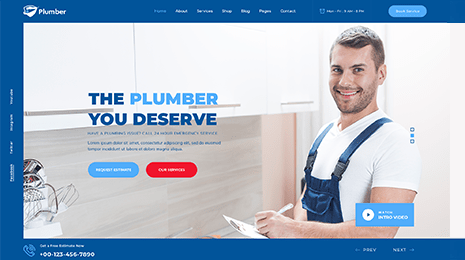 Plumber WordPress Theme