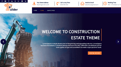 Premium Construction WordPress Theme Thumbnail